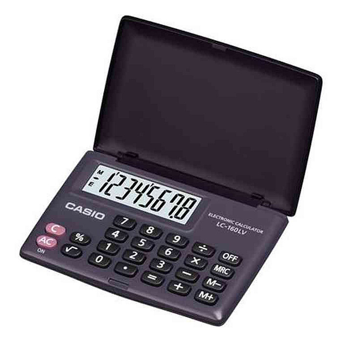 Casio LC-160LV Portable Type 8 Digit Calculator